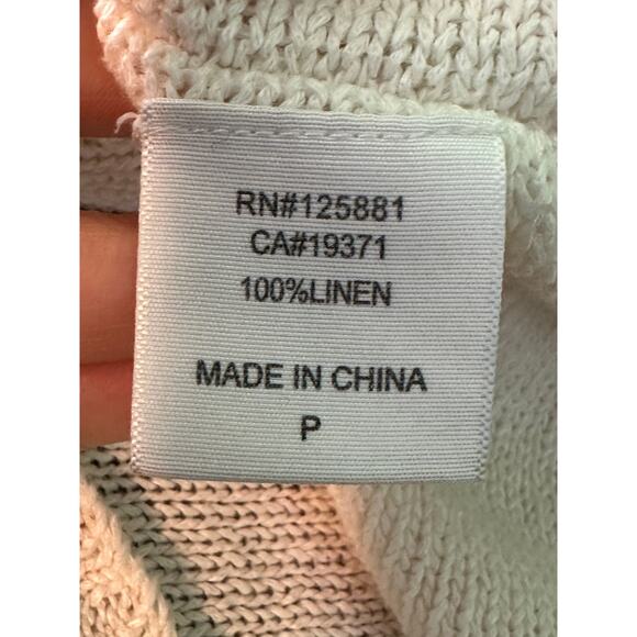 Brochu Walker white linen sweater size Small - Picture 4 of 10